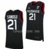 Men's #21 Adama Sanogo Jersey UConn Huskies College Basketball Jerseys Black 2 Men's #21 Adama Sanogo Jersey UConn Huskies College Basketball Jerseys Black