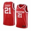 Men's #21 Emanuel Sharp Jersey Houston Cougars College Basketball Jerseys Red