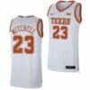 Men's #23 Dillon Mitchell Jersey Texas Longhorns College Basketball Jerseys White