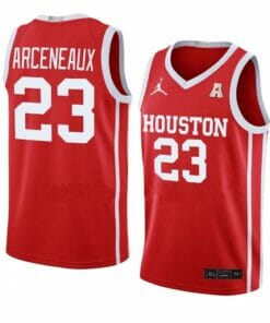 Men's #23 Terrance Arceneaux Jersey Houston Cougars College Basketball Jerseys Red