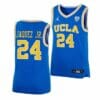Men's #24 Jaime Jaquez Jr Jersey UCLA Bruins College Basketball Jerseys Royal