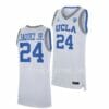 Men's #24 Jaime Jaquez Jr Jersey UCLA Bruins College Basketball Jerseys White