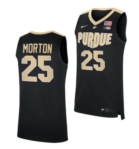 Men's #25 Ethan Morton Jersey Purdue Boilermakers College Basketball Jerseys Black 2022 6 Men's #25 Ethan Morton Jersey Purdue Boilermakers College Basketball Jerseys Black 2022