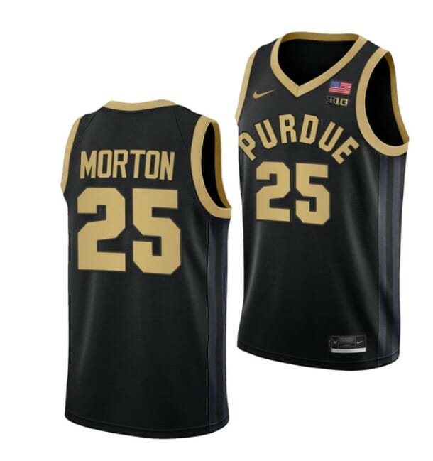 Men's #25 Ethan Morton Jersey Purdue Boilermakers College Basketball Jerseys Black 6 Men's #25 Ethan Morton Jersey Purdue Boilermakers College Basketball Jerseys Black