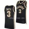 Men's #3 Braden Smith Jersey Purdue Boilermakers College Basketball Jerseys Black 2022
