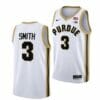 Men's #3 Braden Smith Jersey Purdue Boilermakers College Basketball Jerseys White