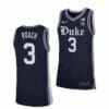 Men's #3 Jeremy Roach Jersey Duke Blue Devils College Basketball Jerseys Navy