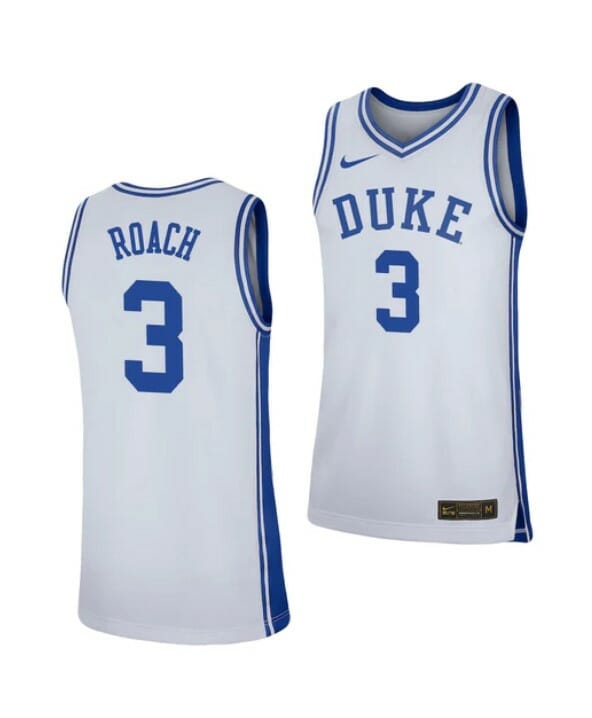 Men's #3 Jeremy Roach Jersey Duke Blue Devils College Basketball Jerseys White 1 Men's #3 Jeremy Roach Jersey Duke Blue Devils College Basketball Jerseys White