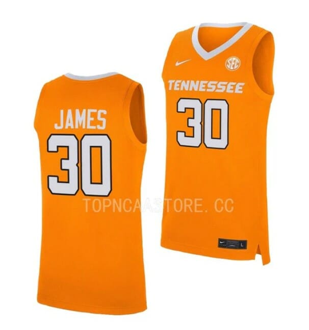 Men's #30 Josiah James Jersey Tennessee Volunteers College Basketball Jerseys Orange 6 Men's #30 Josiah James Jersey Tennessee Volunteers College Basketball Jerseys Orange