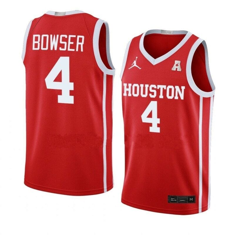 Men's #4 Darius Bowser Jersey Houston Cougars College Basketball Jerseys Red 6 Men's #4 Darius Bowser Jersey Houston Cougars College Basketball Jerseys Red