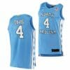 Men's #4 R.J. Davis Jersey North Carolina Tar Heels College Basketball Jerseys Blue