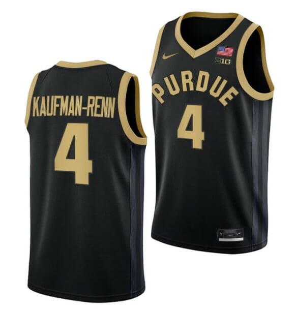 Men's #4 Trey Kaufman Renn Jersey Purdue Boilermakers College Basketball Jerseys Black 6 Men's #4 Trey Kaufman Renn Jersey Purdue Boilermakers College Basketball Jerseys Black