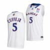Men's #5 Kyle Cuffe Jr Jersey Kansas Jayhawks College Basketball Jerseys White 2022 2 Men's #5 Kyle Cuffe Jr Jersey Kansas Jayhawks College Basketball Jerseys White 2022