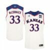 Mens Jayhawks #33 David McCormack Jersey White Stitched College Basketball Jerseys 3 Mens Jayhawks #33 David McCormack Jersey White Stitched College Basketball Jerseys