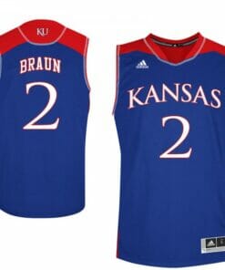 Mens Kansas #2 Christian Braun Jersey Royal Alumi College Basketball Jerseys