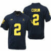 Michigan Wolverines #2 Blake Corum Jersey Alumni Player NCAA Football Game Jersey Navy 6 Michigan Wolverines #2 Blake Corum Jersey Alumni Player NCAA Football Game Jersey Navy
