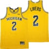 Michigan Wolverines #2 Isaiah Livers NCAA College Basketball Jersey