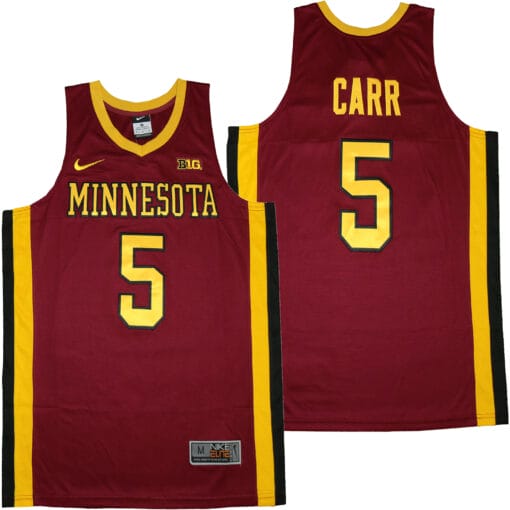Minnesota Golden Gophers #5 Marcus Carr NCAA College Basketball Jersey