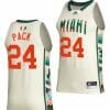 Nijel Pack Jersey Miami Hurricanes College Basketball White Honoring Black Excellence #24