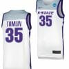 Nae Qwan Tomlin Jersey Kansas State Wildcats College Basketball 2023 NCAA March Madness White #35