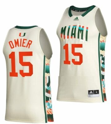 Norchad Omier Jersey Miami Hurricanes College Basketball White Honoring Black Excellence #15