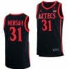 Nathan Mensah Jersey San Diego State Aztecs College Basketball Black #31 5 Nathan Mensah Jersey San Diego State Aztecs College Basketball Black #31