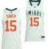 Norchad Omier Jersey Miami Hurricanes College Basketball Honoring Black Excellence White #15