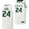 Nijel Pack Jersey Miami Hurricanes College Basketball Home White #24 4 Nijel Pack Jersey Miami Hurricanes College Basketball Home White #24