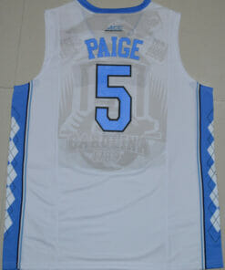 North Carolina Tar Heels #5 Marcus Paige NCAA Basketball Jersey White