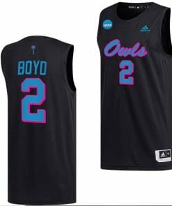 Nicholas Boyd Jersey FAU Owls College Basketball 2023 NCAA March Madness Black #2