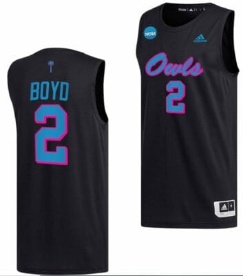 Nicholas Boyd Jersey FAU Owls College Basketball 2023 NCAA March Madness Black #2