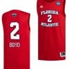 Nicholas Boyd Jersey FAU Owls College Basketball 2023 NCAA March Madness Red #2