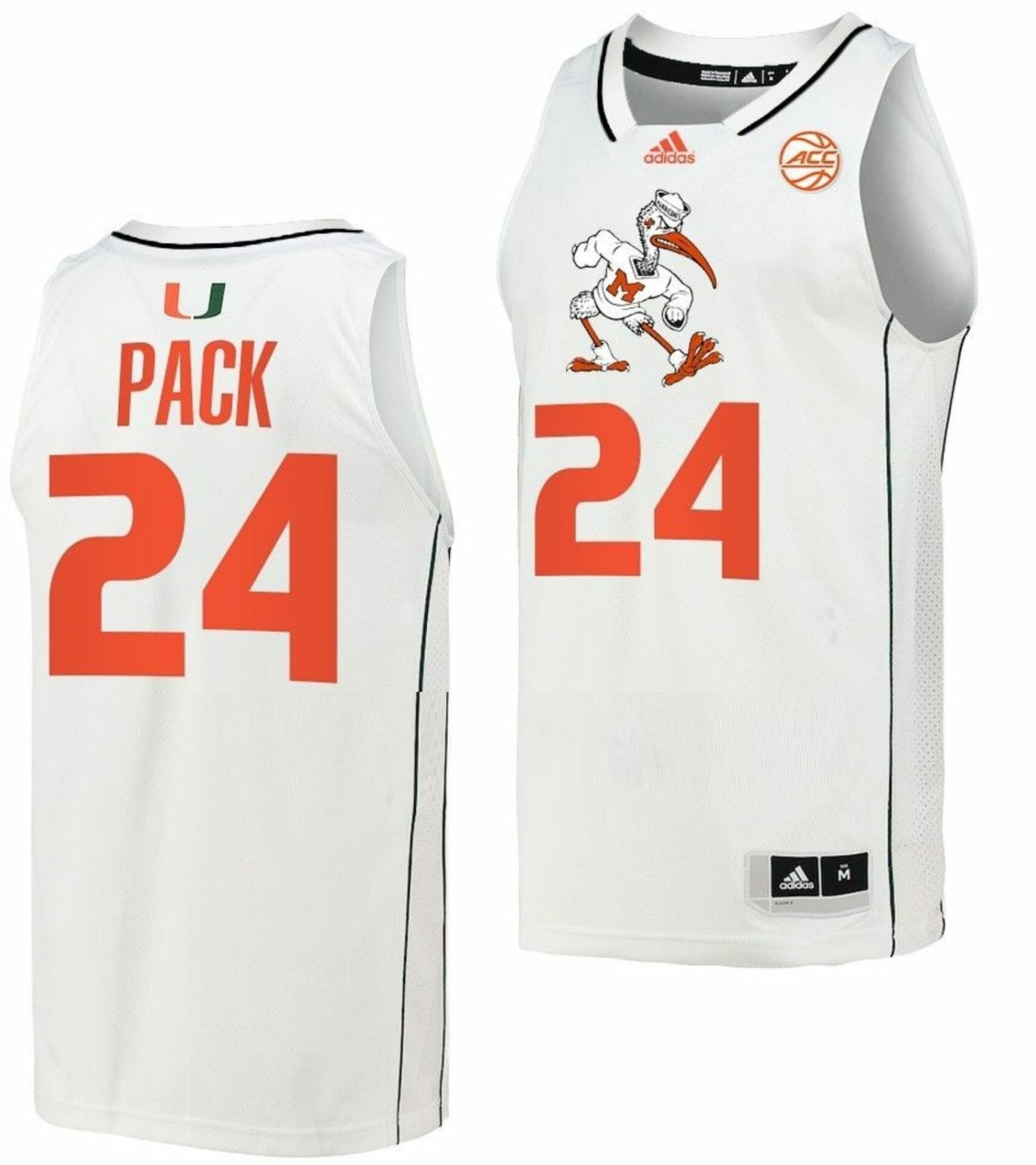 Nijel Pack Jersey Miami Hurricanes College Basketball White #24 1 Nijel Pack Jersey Miami Hurricanes College Basketball White #24