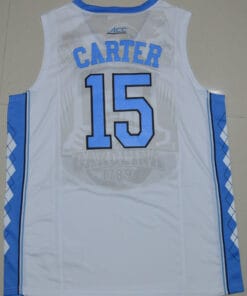 North Carolina Tar Heels #15 Vince Carter NCAA Basketball Jersey White