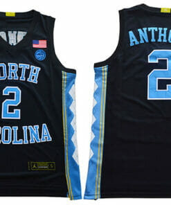 North Carolina Tar Heels #2 Anthony NCAA Basketball Jersey Black