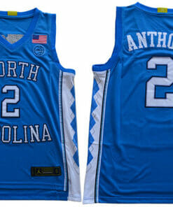 North Carolina Tar Heels #2 Anthony NCAA Basketball Jersey Blue