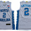 North Carolina Tar Heels #2 Anthony NCAA Basketball Jersey White