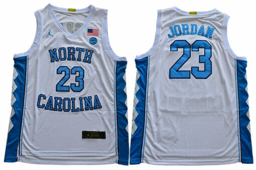 North Carolina Tar Heels #23 Jordan NCAA Basketball Jersey White
