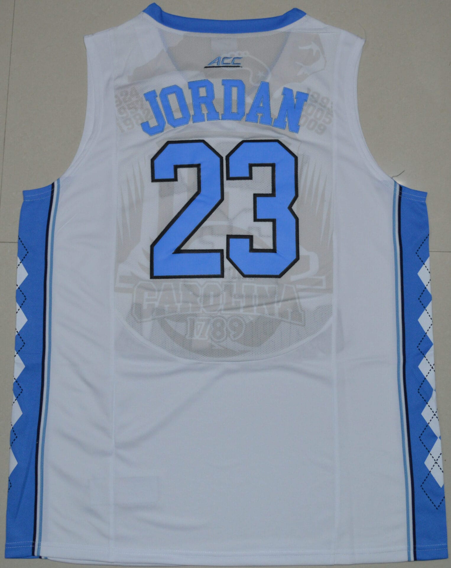 North Carolina Tar Heels #23 Michael Jordan NCAA Basketball Jersey White 1 North Carolina Tar Heels #23 Michael Jordan NCAA Basketball Jersey White