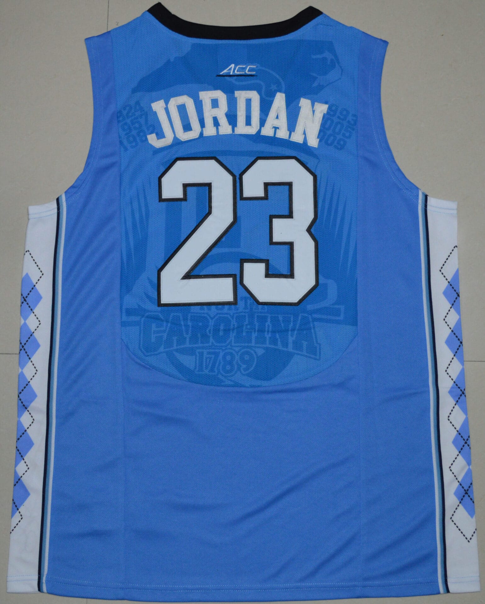 North Carolina Tar Heels #23 Michael Jordan NCAA Basketball Jersey Blue 1 North Carolina Tar Heels #23 Michael Jordan NCAA Basketball Jersey Blue