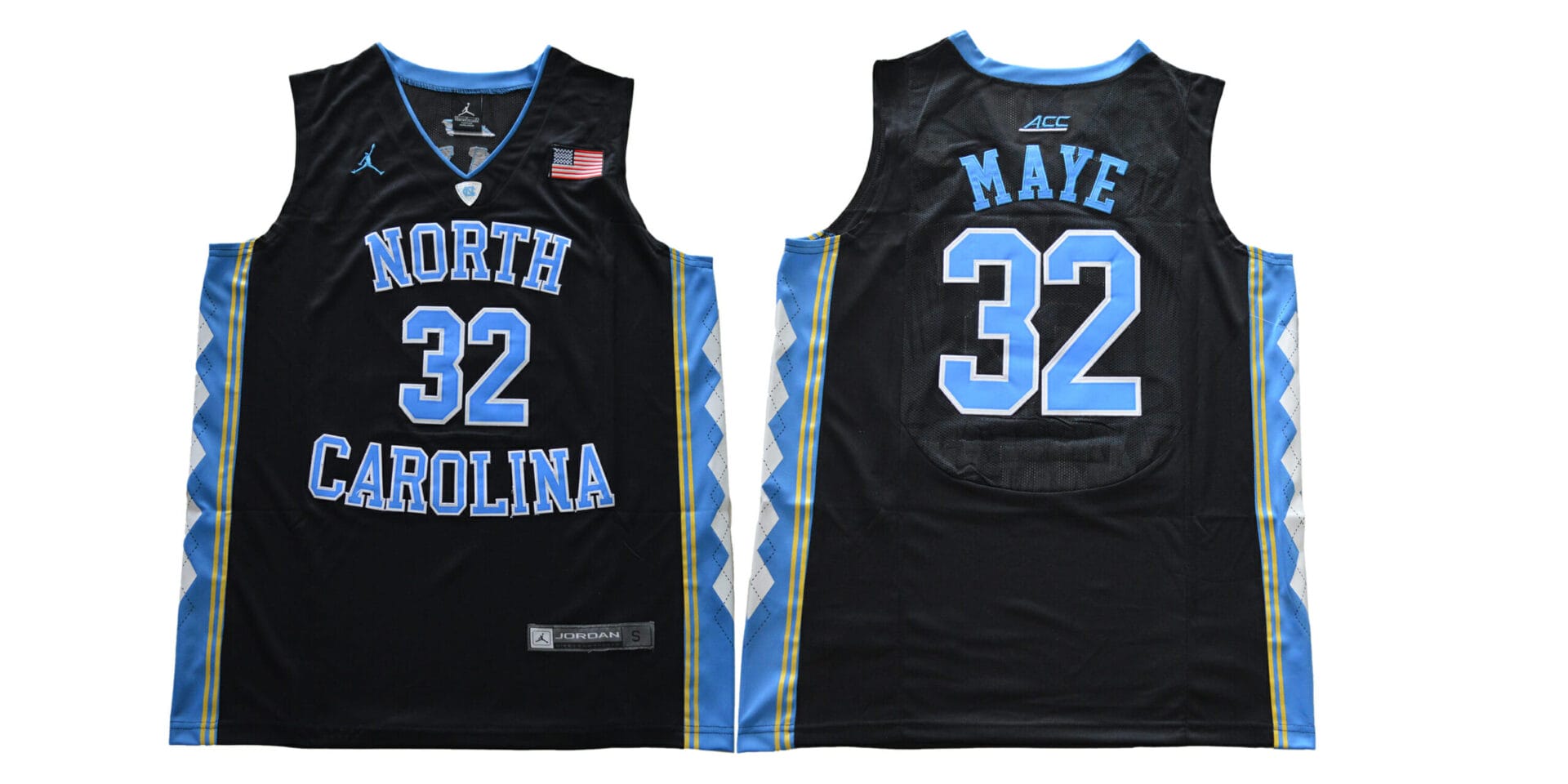 North Carolina Tar Heels #32 Maye NCAA Basketball Jersey Black 1 North Carolina Tar Heels #32 Maye NCAA Basketball Jersey Black