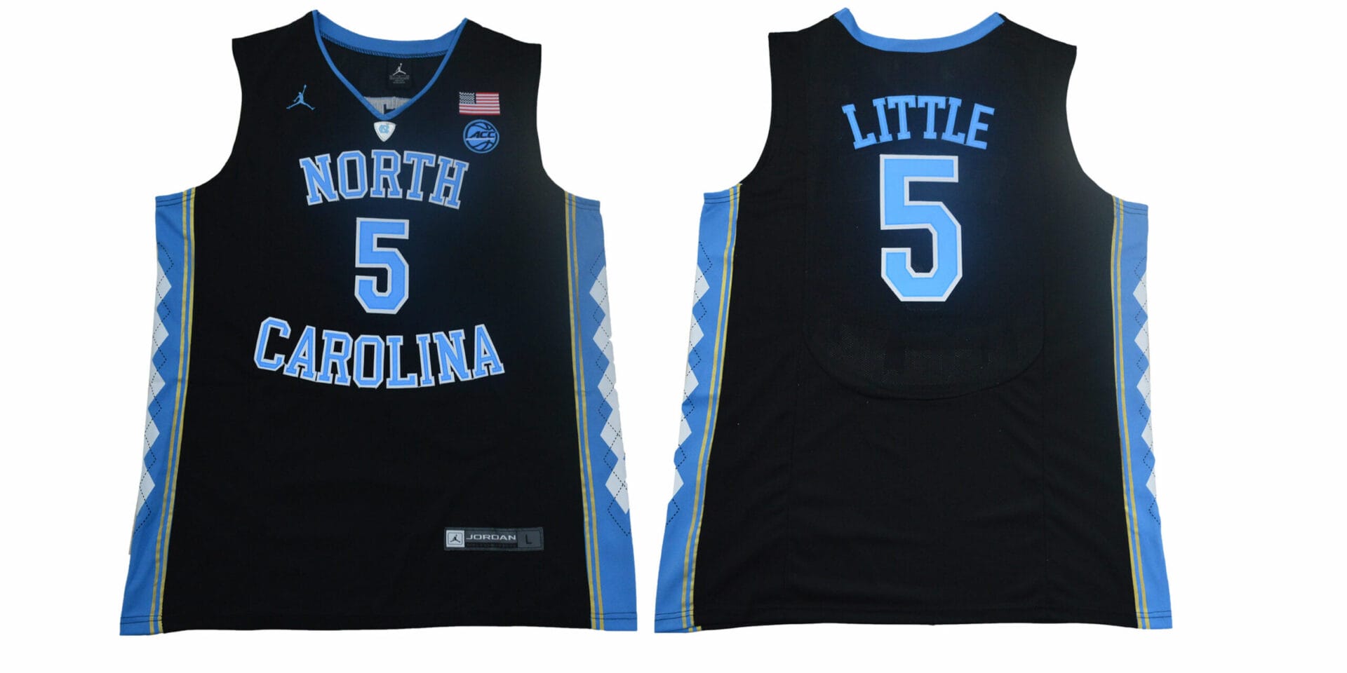 North Carolina Tar Heels #5 Little NCAA Basketball Jersey Black 1 North Carolina Tar Heels #5 Little NCAA Basketball Jersey Black