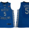 North Carolina Tar Heels #5 Little NCAA Basketball Jersey Blue
