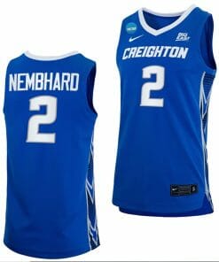Ryan Nembhard Jersey Creighton Bluejays College Basketball 2023 NCAA March Madness Blue #2