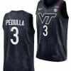 Sean Pedulla Jersey Virginia Tech Hokies College Basketball Swingman Black #3 5 Sean Pedulla Jersey Virginia Tech Hokies College Basketball Swingman Black #3