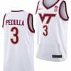 Sean Pedulla Jersey Virginia Tech Hokies College Basketball Swingman White #3 4 Sean Pedulla Jersey Virginia Tech Hokies College Basketball Swingman White #3