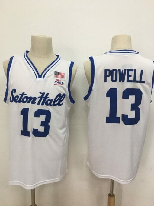 Seton Hall Pirates #13 Myles Powell NCAA Basketball Jersey White