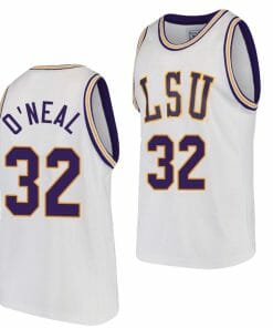 Shareef O'Neal Jersey LSU Tigers College Basketball White Replica #32