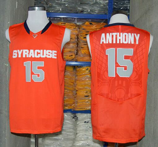 Syracuse #15 Camerlo Anthony NCAA Basketball Jersey