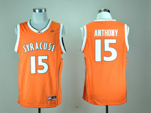 Syracuse #15 Camerlo Anthony NCAA Basketball Jersey Orange